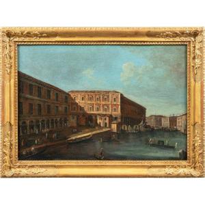 Francesco Tironi (venise 1745 - Venise 1797) - Venise, Vue De La Fabbriche Nuove à Venise.