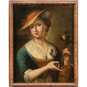 Felice Boscarati (verona 1721 - Venice 1807) - The Cherry Seller.