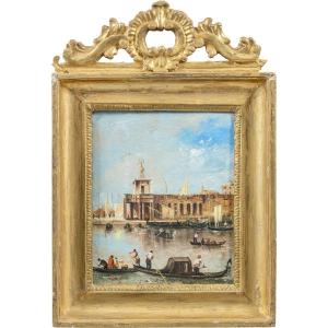 Venetian Painter (19th Century) - Venice, View Of The Punta Della Dogana.