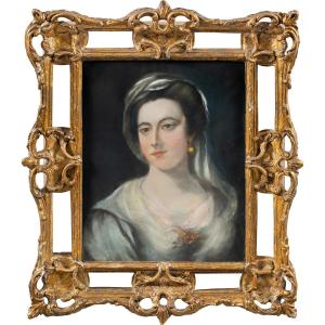 Suiveur De Rosalba Carriera (venise 1673 - Là 1757) - Portrait De Dame.