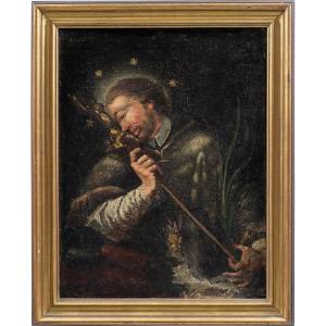 Peintre Italien (xviiie Siècle) - Saint Jean Népomucène.