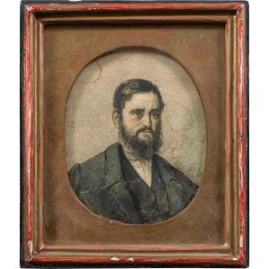 European Painter (19th Century) - Portrait Of A Gentleman.