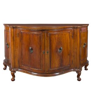Solid Walnut Sideboard. Venice, 18th Century.