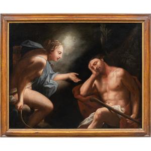  Antonio Bellucci (Venise 1654 - Soligo 1726) - Diane et Endymion.