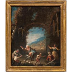 Matteo Ghidoni, Known As Matteo Dei Pitocchi (florence 1626 - Padua 1700) - Genre Scene.