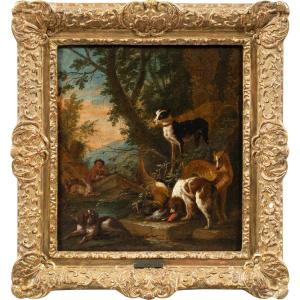 Adriaen De Grijef (leiden 1657 - Brussels 1722) - The Return From The Hunt.