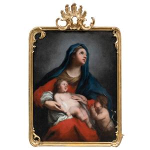  1.820 Jacopo Amigoni (Venise 1682 - Madrid 1752) - Vierge à l'Enfant.
