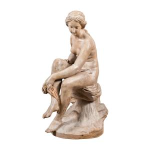 Artiste plasticien italien (XVIIIe siècle) - Vénus au bain.