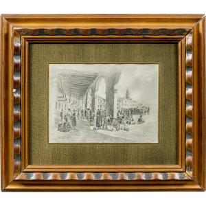 Guglielmo Ciardi (venice 1842 - Venice 1917) - Market Of Badoere.