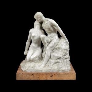 Italian Sculptor (19th Century) - The Kiss.