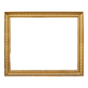 Neoclassical Carved And Gilded Wood Frame. Tuscany, Early 19th Century.