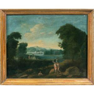 Cercle d'Hendrik Frans van Lint (Anvers 1684 - Rome 1763) - Apollon et Daphné.