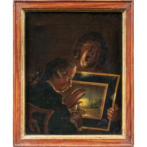 Peintre anglais (fin du XVIIIe siècle) - Le Connaisseur et le Garçon Fatigué.