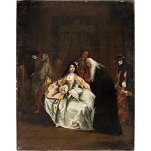 Workshop Of Pietro Longhi (venice 1702 – Venice 1785) - The Declaration Of Love.