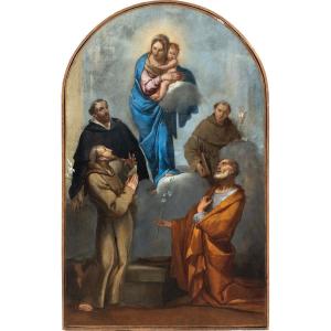 Giulio Carpioni (Venise 1613 - Vicence 1678) - Vierge à l'Enfant.