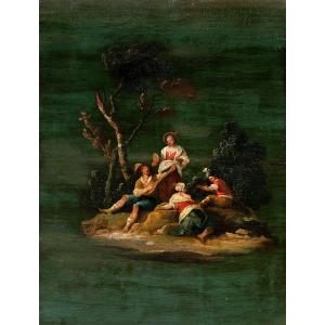 Venetian Painter (18th Century) - Country Festival Scene.