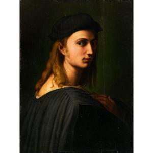 Follower Of Raphael (urbino 1483 - Rome 1520) - Portrait Of Bindo Altoviti.