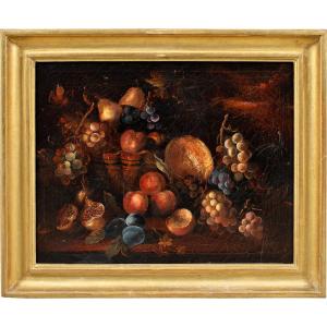 Italian Painter (19th Century) - Still Life With Fruit.