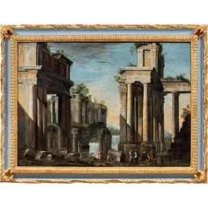 Pietro Paltronieri, Known As “il Mirandolese” (18th Century) — Architectural Caprice.