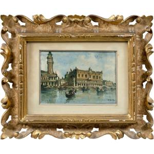 Giovanni Riva (Turin 1890 - Turin 1973) - Venise, Vue du bassin de Saint-Marc.