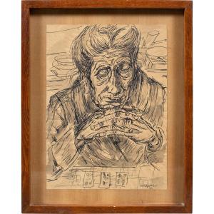 Giuseppe Migneco (messina 1903 - Milan 1997) - The Fortune Teller.