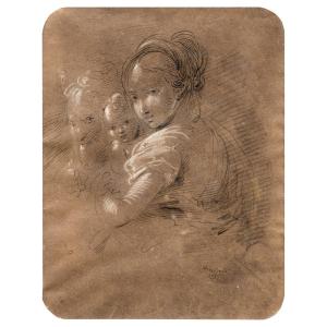 Giuseppe Bernardino Bison (palmanova 1762 - Milan 1844) - Holy Family.