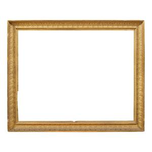 Neoclassical Carved And Gilded Wood Frame. Tuscany, Early 19th Century.