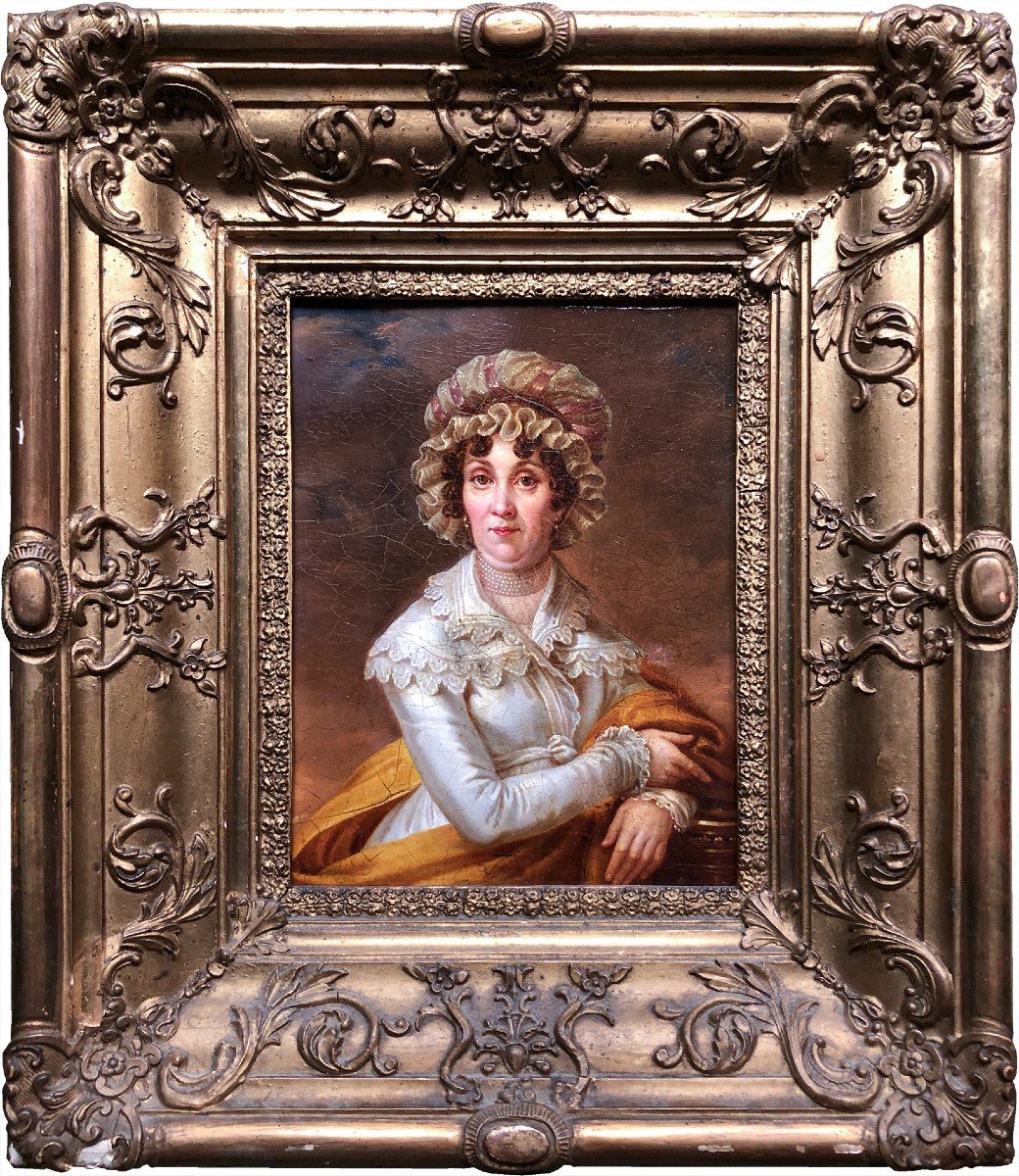 Carl Von Sales Attr. To, Portrait Of Catharina Marth-photo-2