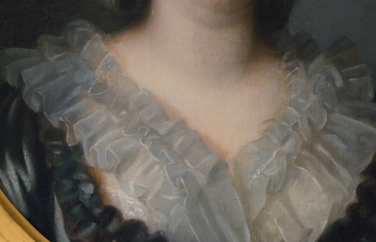 Jean-baptiste Greuze Attr. Portrait Of A Lady-photo-2