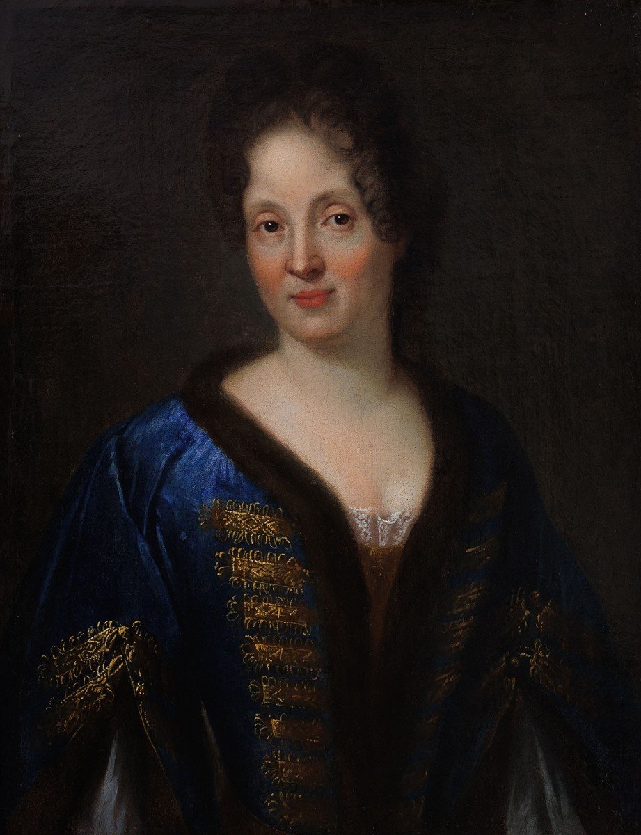 PEINTRE POLONAIS,  PORTRAIT DE LOUISE MARIE DE LA GRANGE D'ARQUIN-photo-1