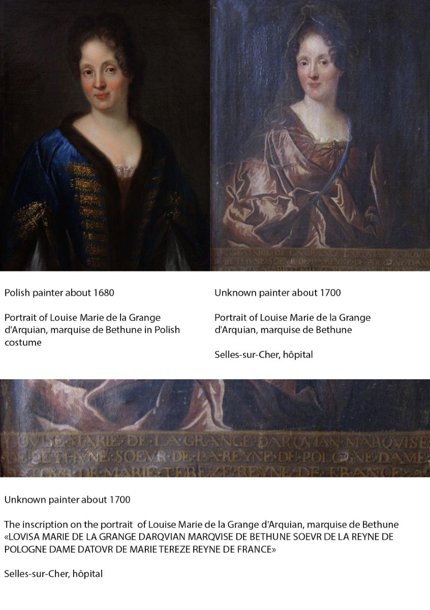 Polish Painter, Portrait Of Louise Marie De La Grange D’arquin-photo-2