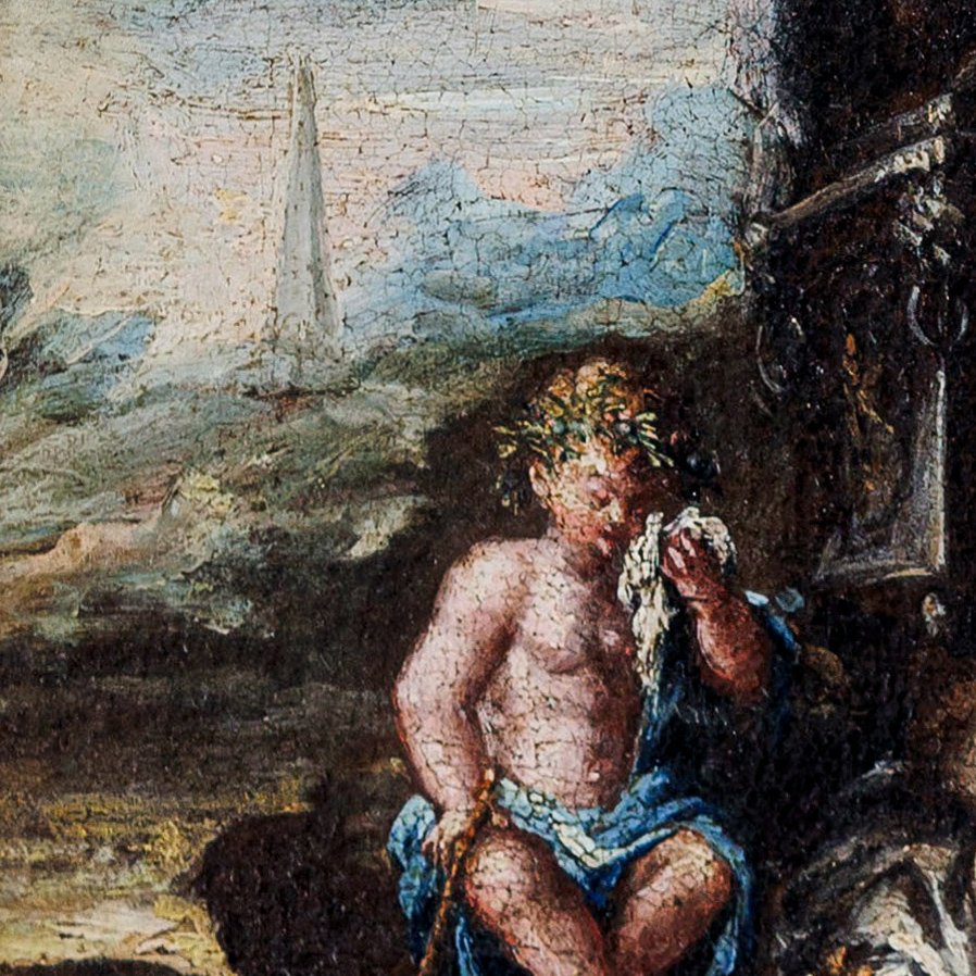 Entourage de Francesco Zugno : La Mort de Cupidon | Tableau Peinture Huile sur Toile-photo-3
