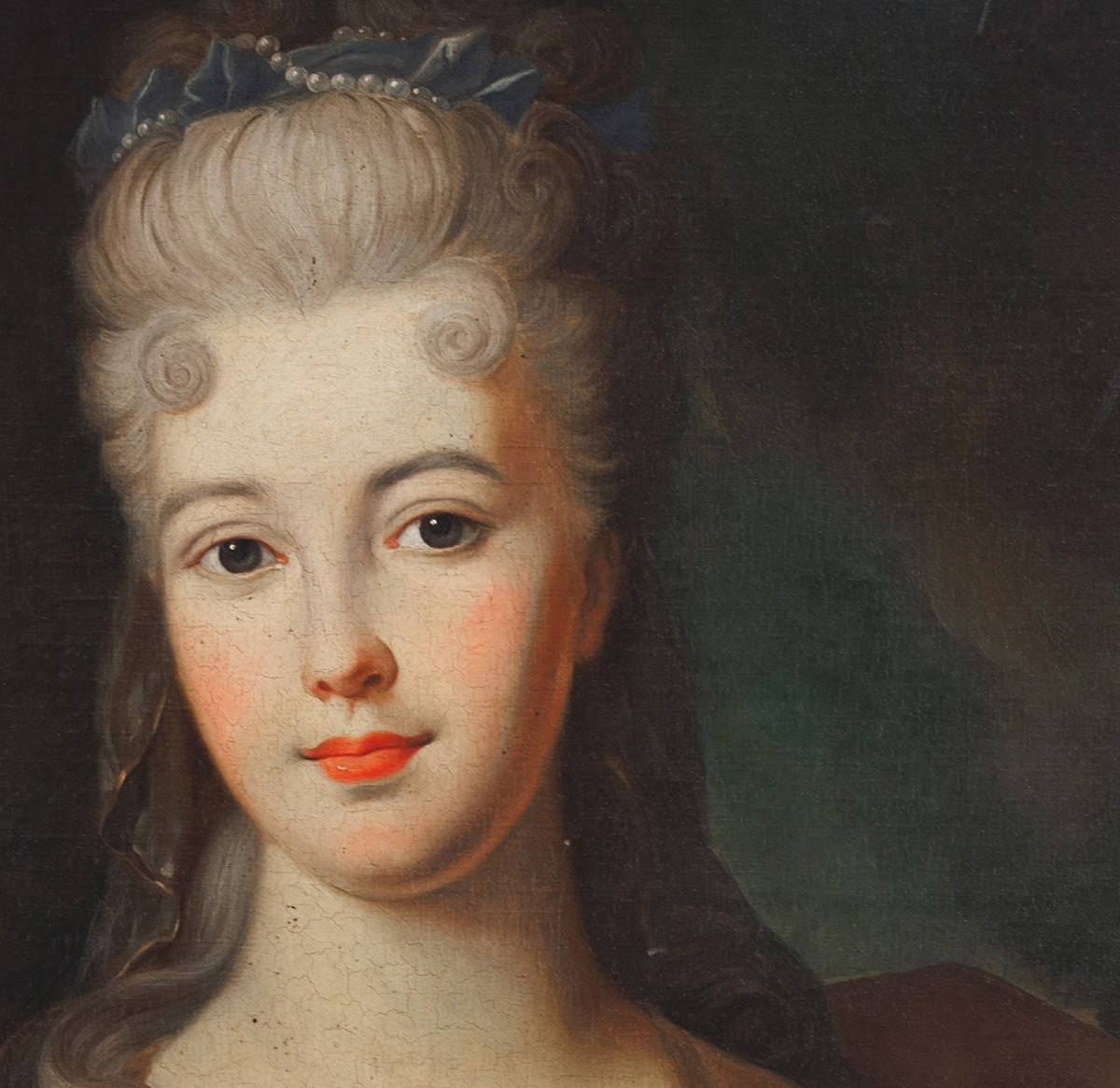 NATTIER (DANS LE STYLE DE),  PRÉSUMÉ PORTRAIT D’UNE JEUNE ARISTOCRATE-photo-3