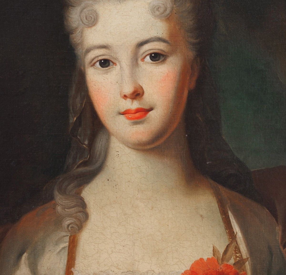 NATTIER (DANS LE STYLE DE),  PRÉSUMÉ PORTRAIT D’UNE JEUNE ARISTOCRATE-photo-1