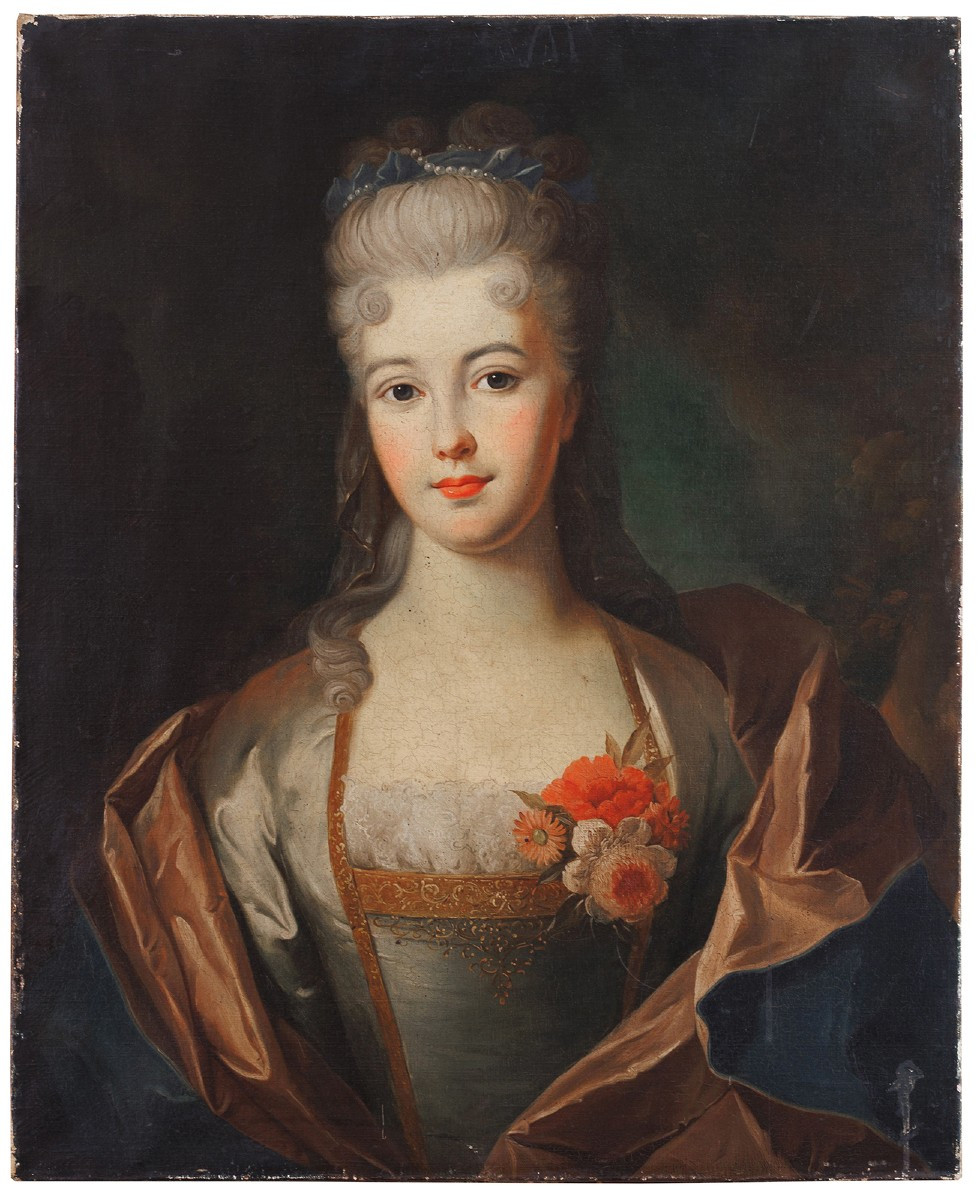 NATTIER (DANS LE STYLE DE),  PRÉSUMÉ PORTRAIT D’UNE JEUNE ARISTOCRATE