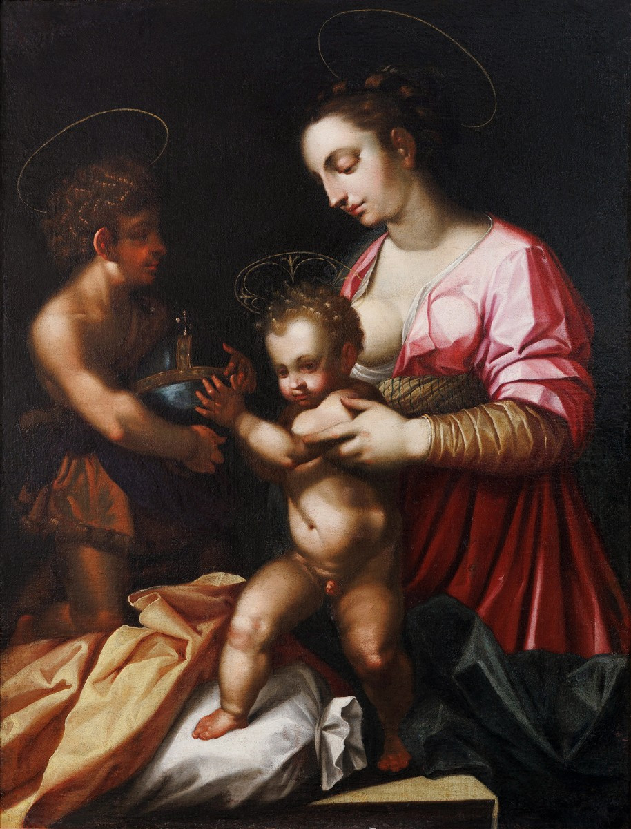 Cosimo Gamberucci, Attr. To Virgine And The Child (after Andrea Del Sarto)