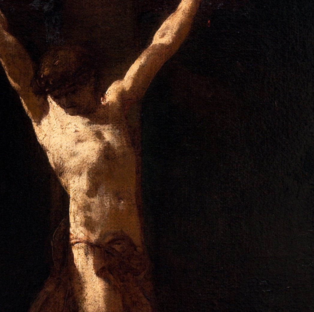 Giovanni Battista Piazzetta Attrib. To, Crucifixion With Saint Francis-photo-3