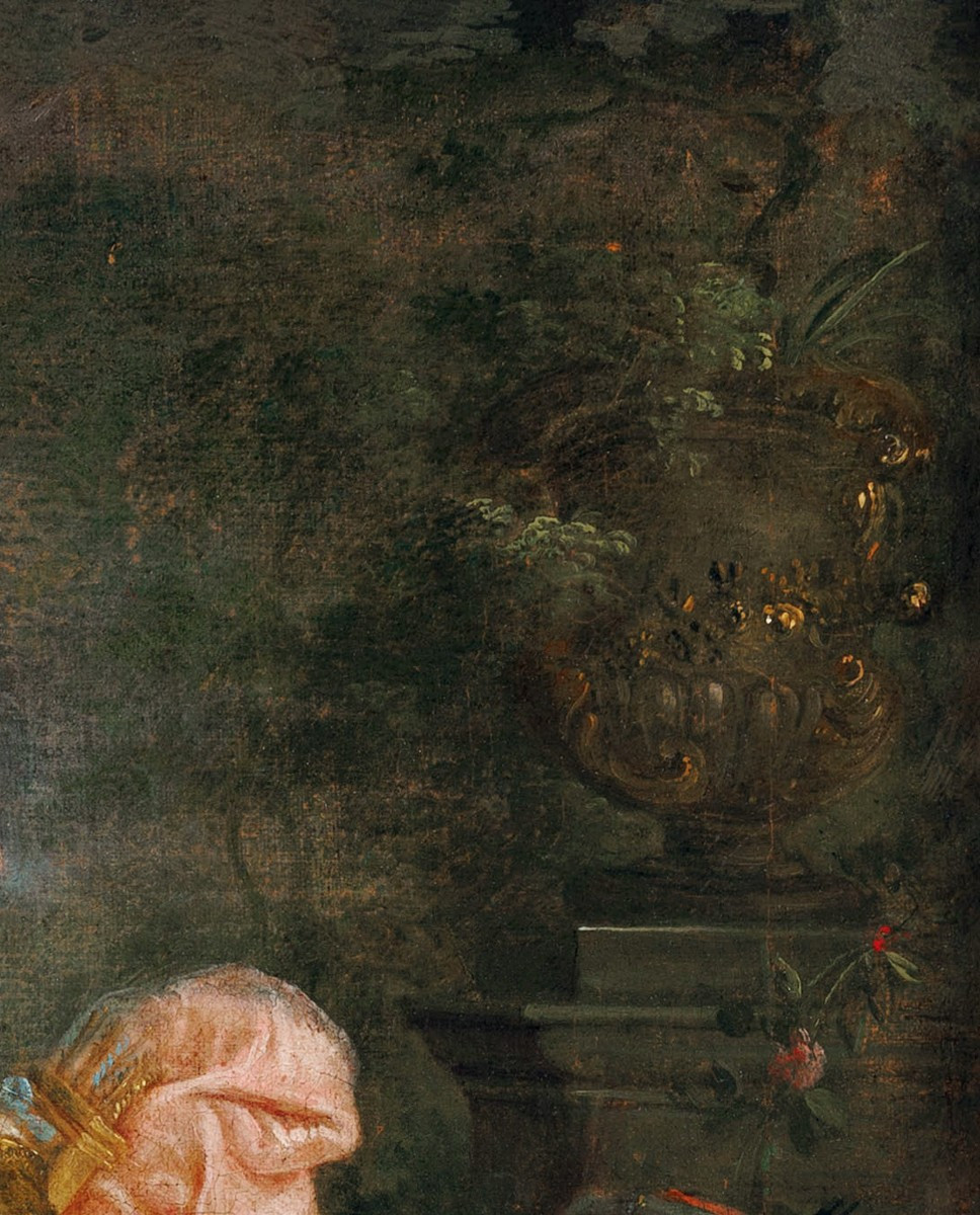 Antoines Pesne, Attrib. To Portrait Of Wilhelmine, Princess Of Prussia, As Diana-photo-1