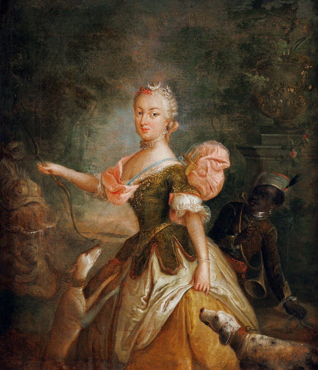 Antoines Pesne, Attrib. To Portrait Of Wilhelmine, Princess Of Prussia, As Diana-photo-3