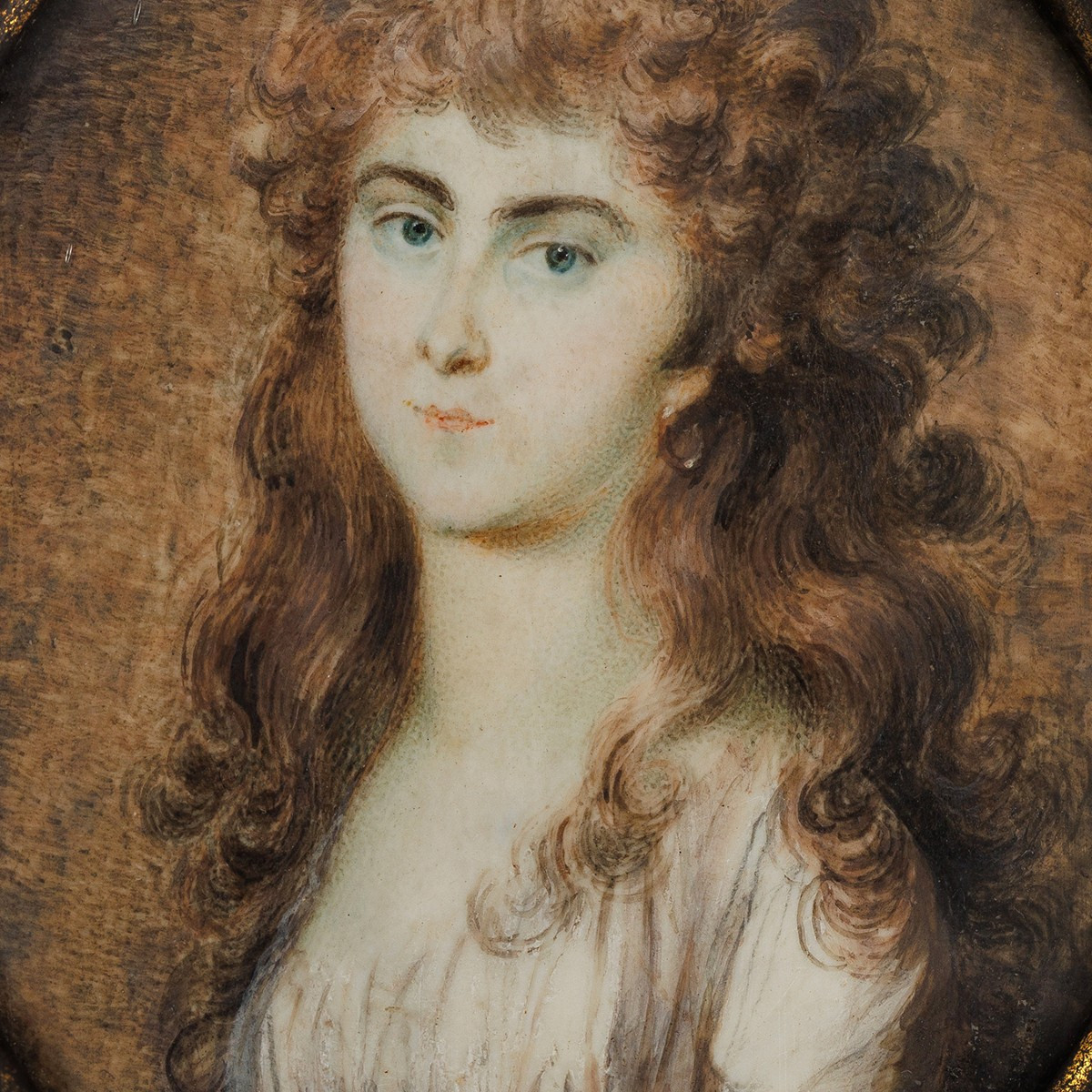 Jean-Urbain Guérin – Miniature d’une jeune femme, vers 1795-photo-2