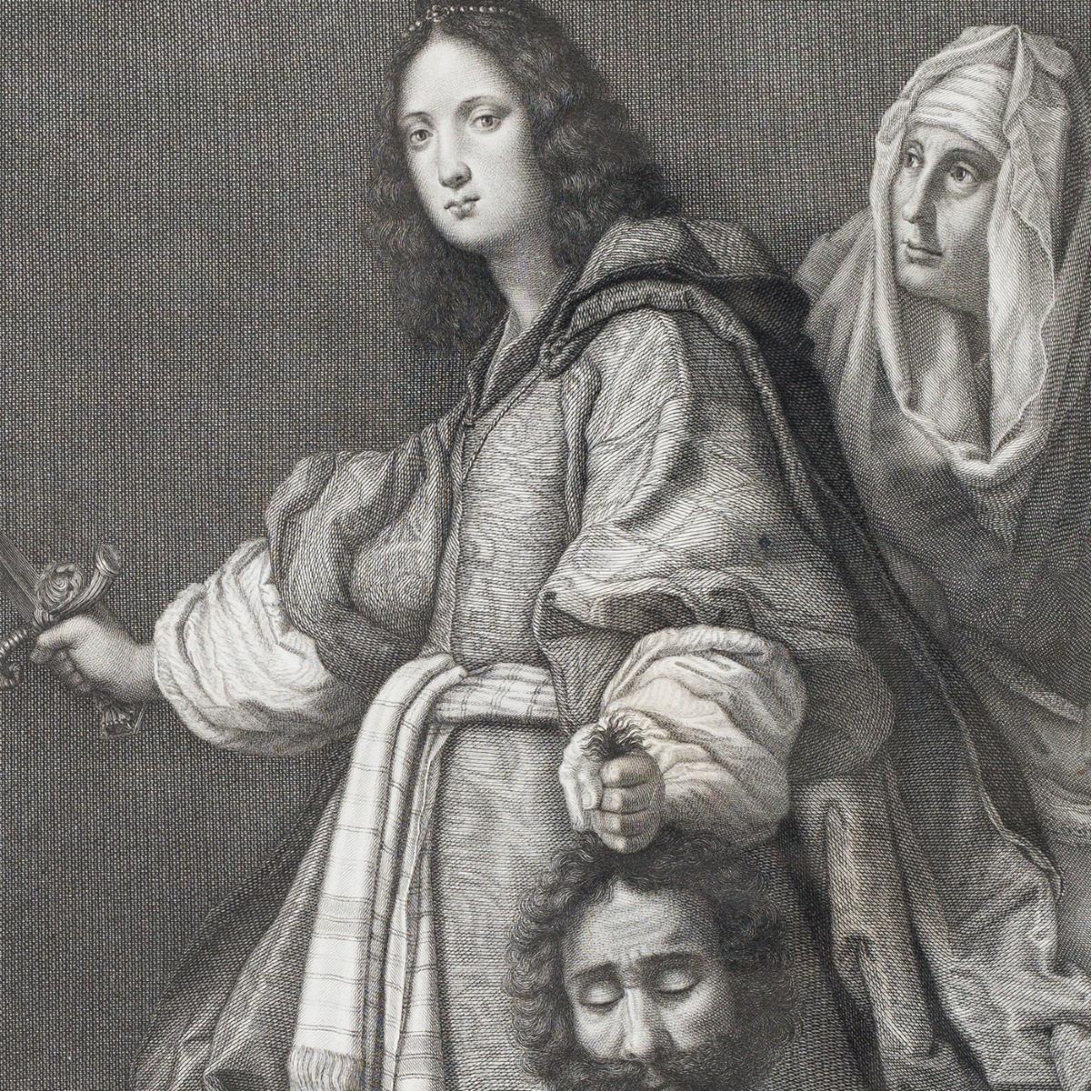 Judith avec la tête d’Holopherne, d’après Allori, gravée par Cantini, dir. Morghen, 1802-photo-2