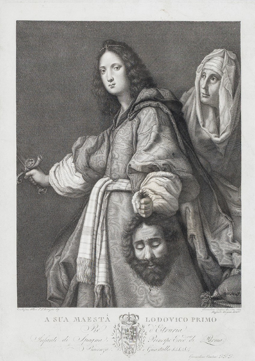 Judith avec la tête d’Holopherne, d’après Allori, gravée par Cantini, dir. Morghen, 1802