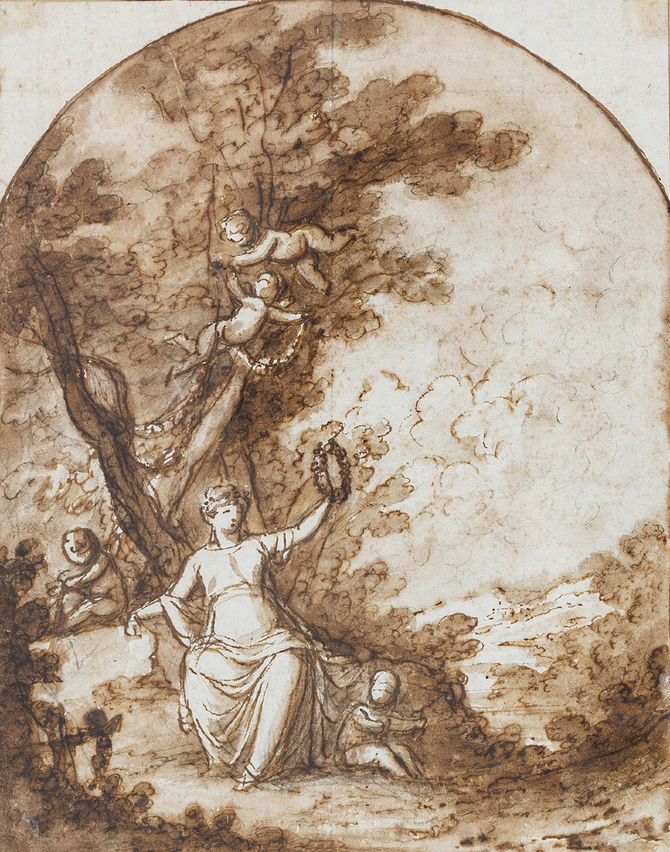 Giuseppe Bossi attr. – Allégorie de la Gloire (ou de l’Italie ?), v 1810