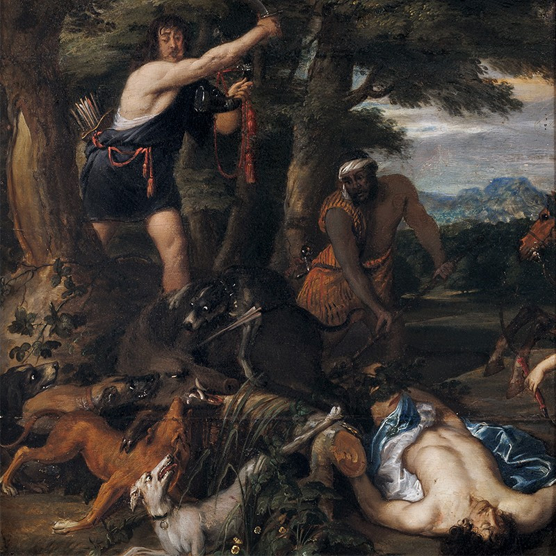 Bosschaert, Attr. To, The Hunt For The Caledonian Wild Boar-photo-2