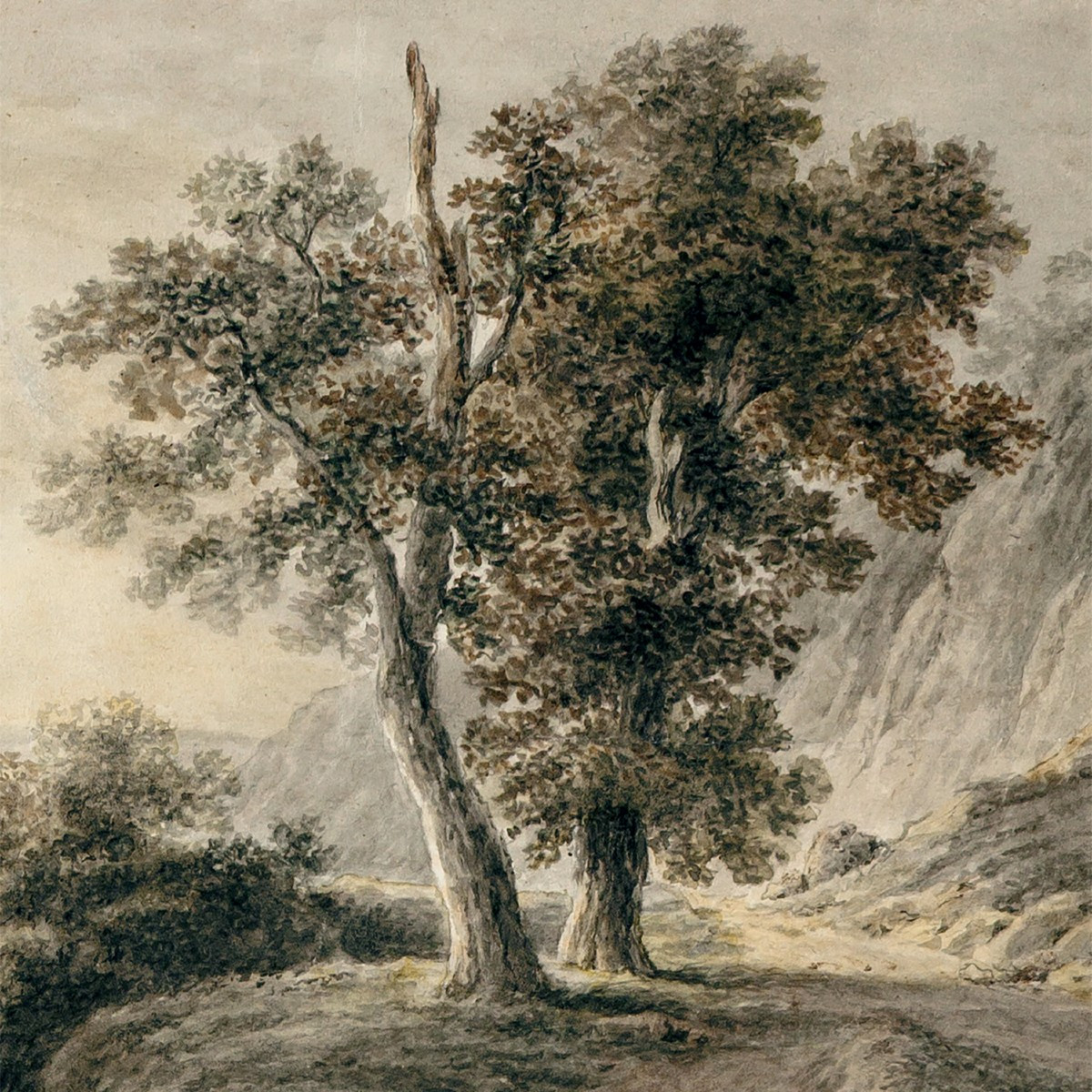 Franz Rechberger, Landscape With Figures By A Pond-photo-4