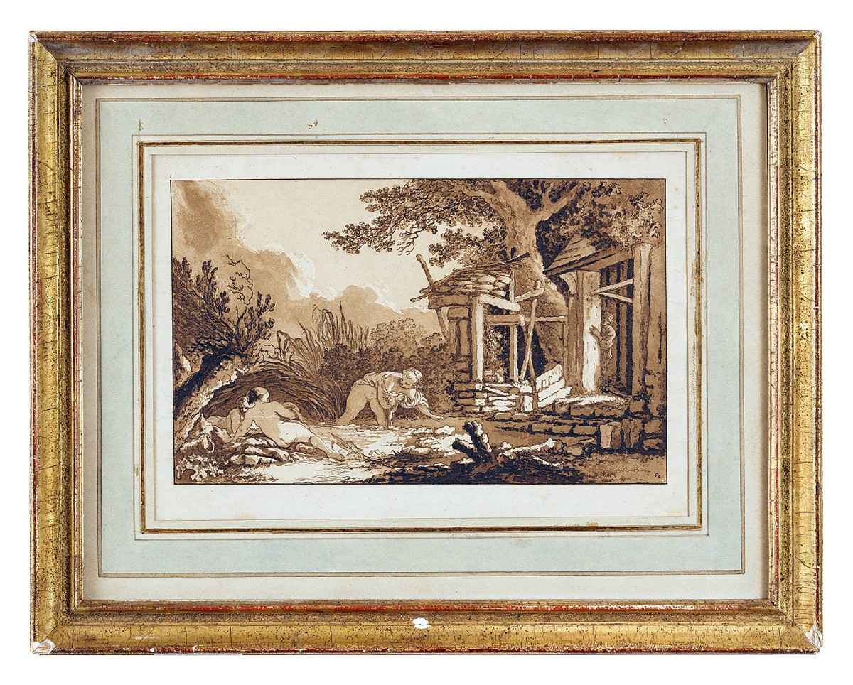 JEAN-BAPTISTE LE PRINCE, LES TROIS BAIGNEUSES-photo-2