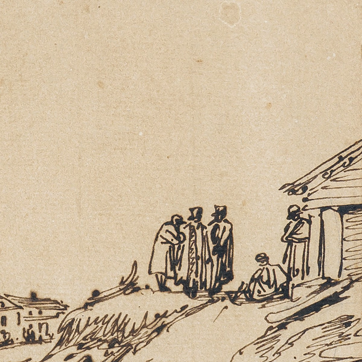 BERNARD-ÉDOUARD SWEBACH, SCÈNE D’HIVER EN RUSSIE-photo-2