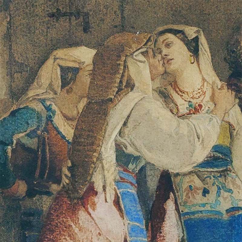 ELEUTERIO PAGLIANO, DÉPART DE LA MAISON PATERNELLE D’UNE PAYSANNE PROMISE À UN AUTRE VILLAGE-photo-2