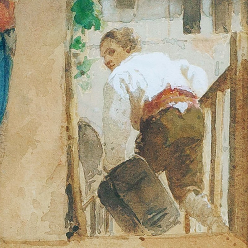 ELEUTERIO PAGLIANO, DÉPART DE LA MAISON PATERNELLE D’UNE PAYSANNE PROMISE À UN AUTRE VILLAGE-photo-4