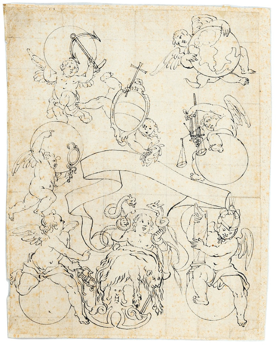 Christoph Jamnitzer, Attributed To, Allegory Of The Birth Of The Infant (philip Iv?) 